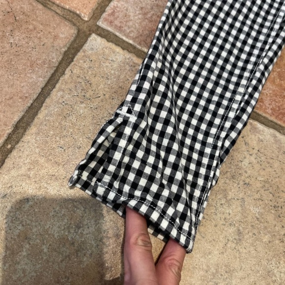 Rag & Bone 10” Capri gingham check pant - Picture 3 of 8